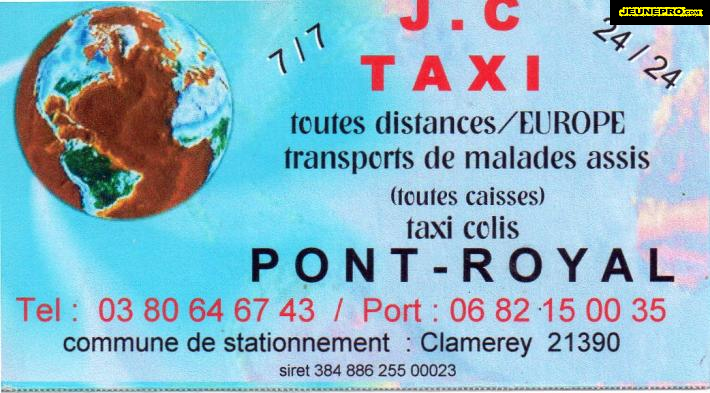 J C TAXI   Pont- Royal