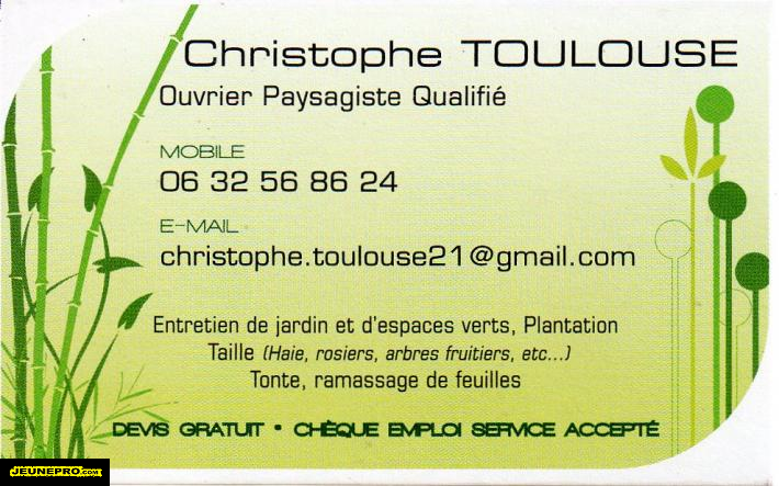 Christophe Toulouse  Paysagiste