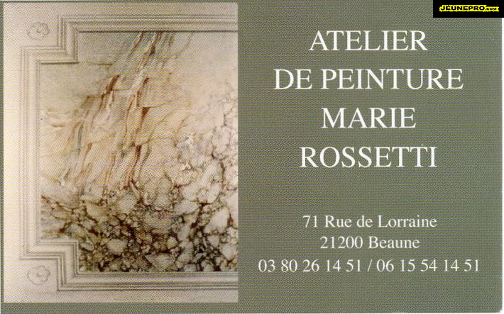 ATELIER DE PEINTURE Marie ROSSETTI