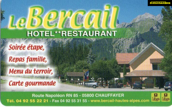 le BERCAIL  hotel restaurant  sur la route Napoleon