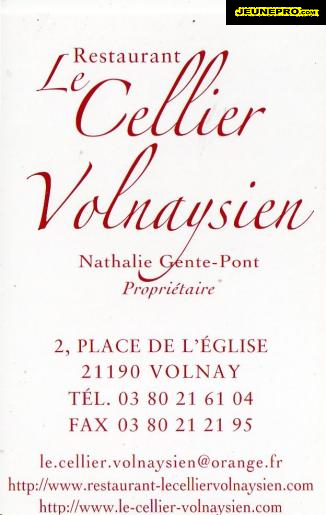 Le  CELLIER    VOLNAYSIEN  Restaurant
