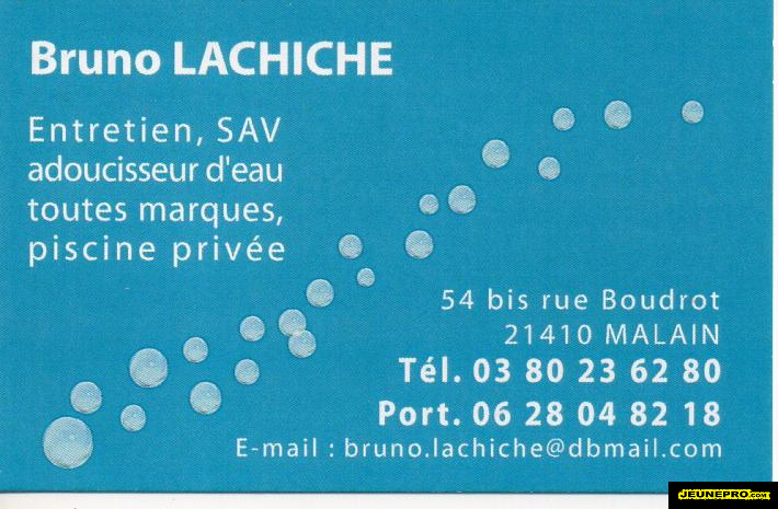 Bruno Lachiche, Entretien de Piscines