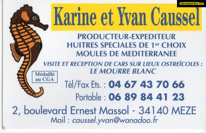 Karine et Yvan Causel  producteur d'huitres et de moules 